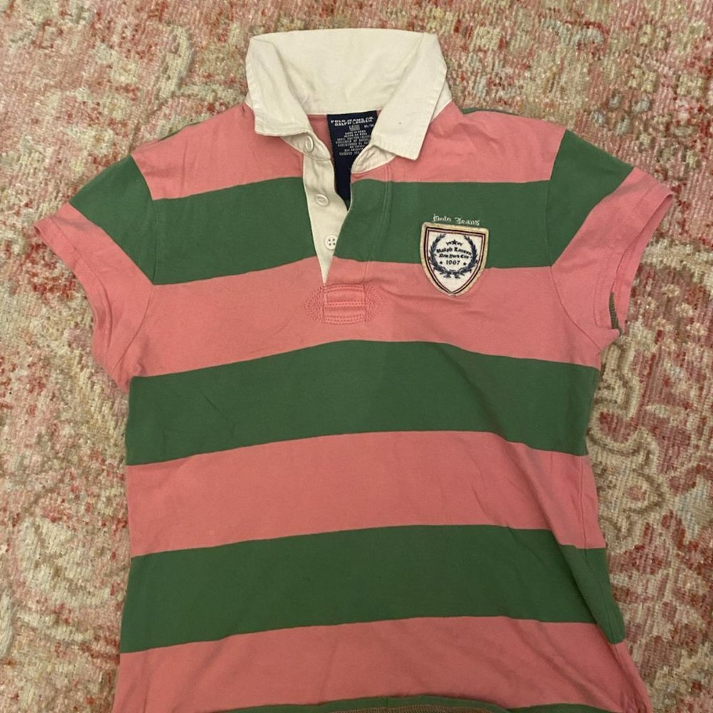 size medium Ralph lauren stripped polo